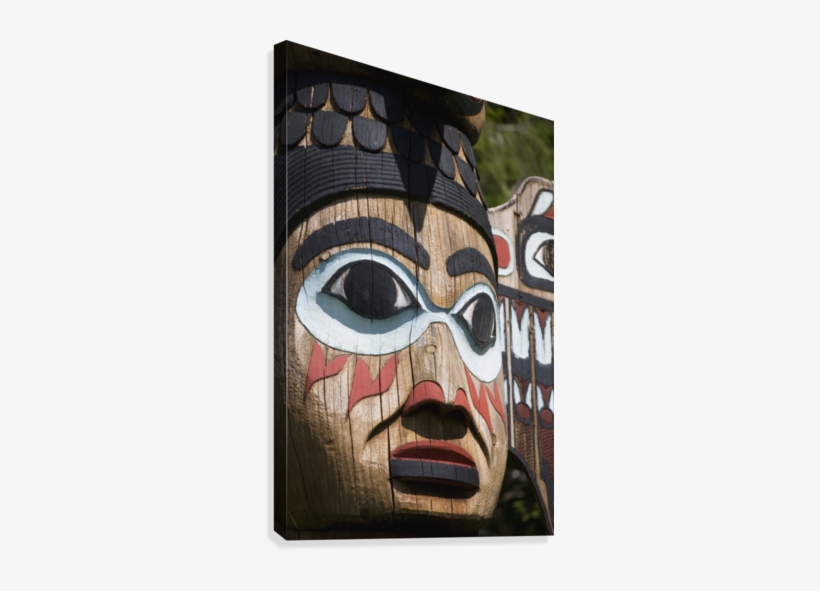 Detail Of A Figure Carved Into A Totem Pole, Totem - Posterazzi Detail Of A Figure Carved Into, transparent png