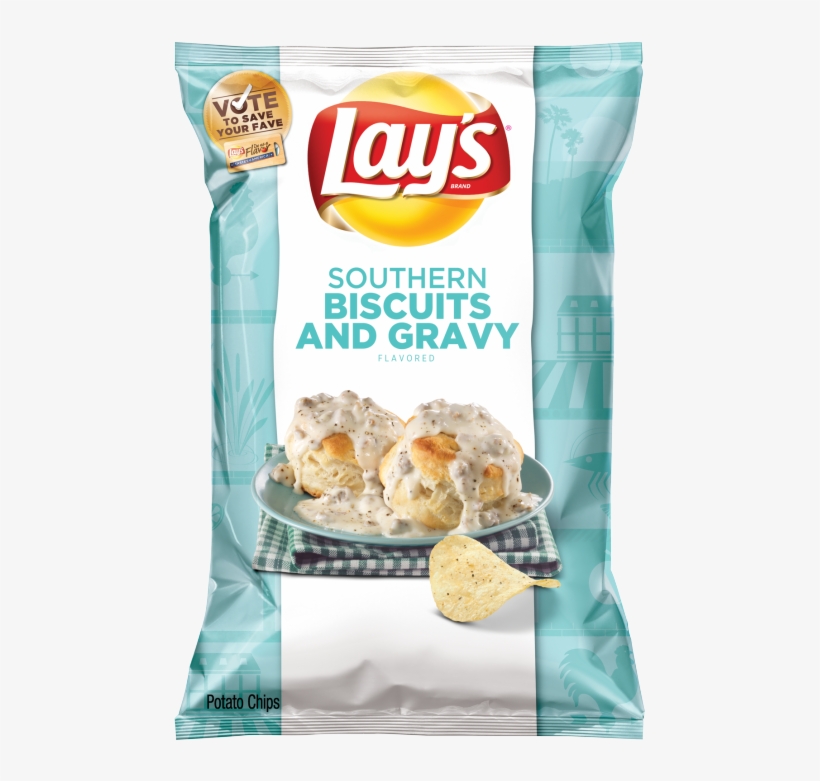Do The New Lay's Potato Chip Flavors Sound Good To - Biscuits And Gravy Lays, transparent png