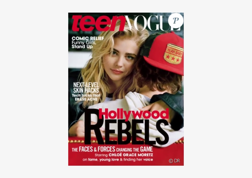 Chloë Grace Moretz En Couverture Du Magazine Teen Vogue - Chloë Grace Moretz And Brooklyn Beckham Split, transparent png