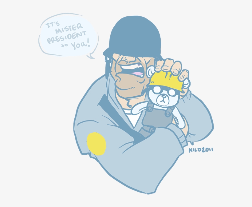 , Soldier-teddy ) - Soldier And Engineer Tf2, transparent png