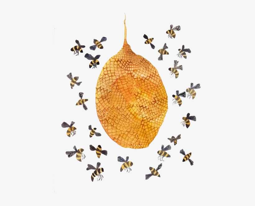 Honey Bee Hives Honey Bees - Watercolour Bee Hive, transparent png