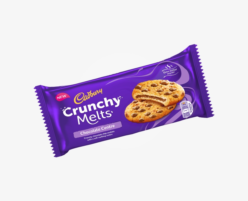 Cadbury Crunchy Melts Chocolate Centre - Cadbury Crunchy Melts Soft Cookie Centre 156g, transparent png
