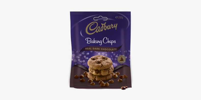 Cadbury Milk Melts - Cadbury Dark Chocolate Chips, transparent png