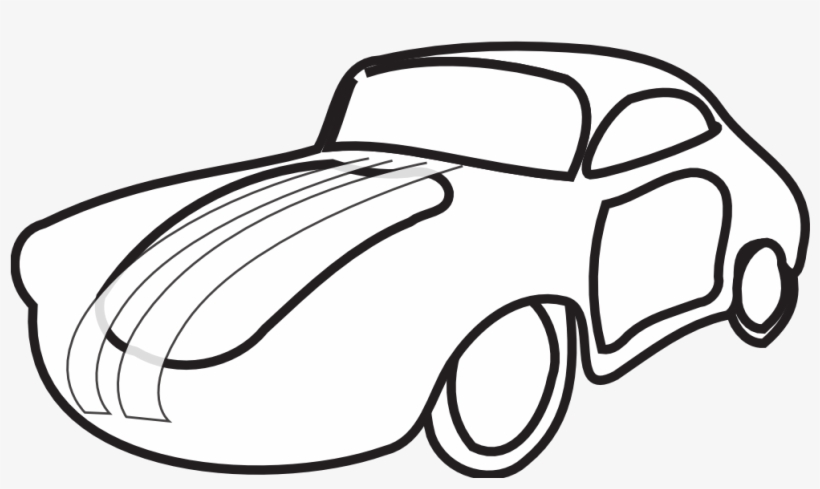 Net Clip Art Classic Car Alloy Black White Co - Clip Art, transparent png