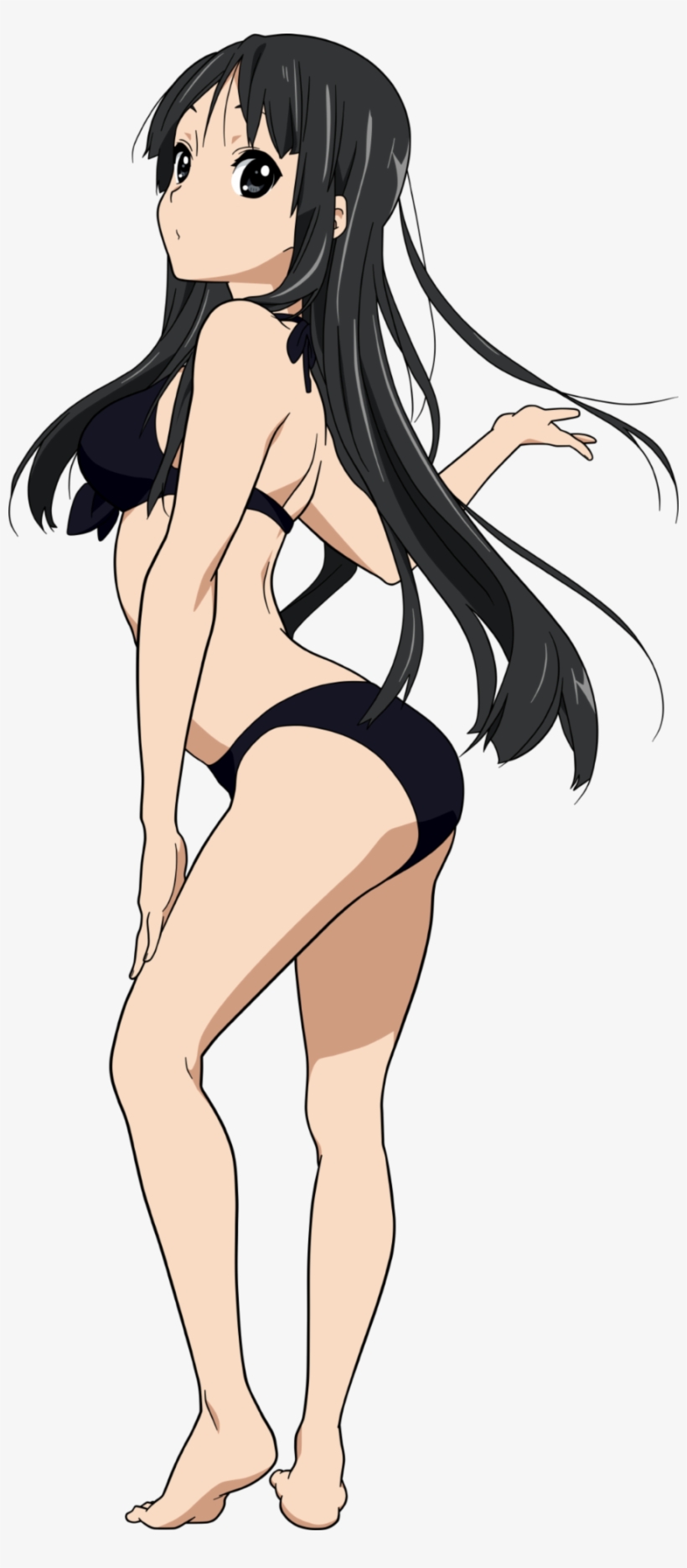 Mio In Her Swimsuit - Mio K On Bikini, transparent png