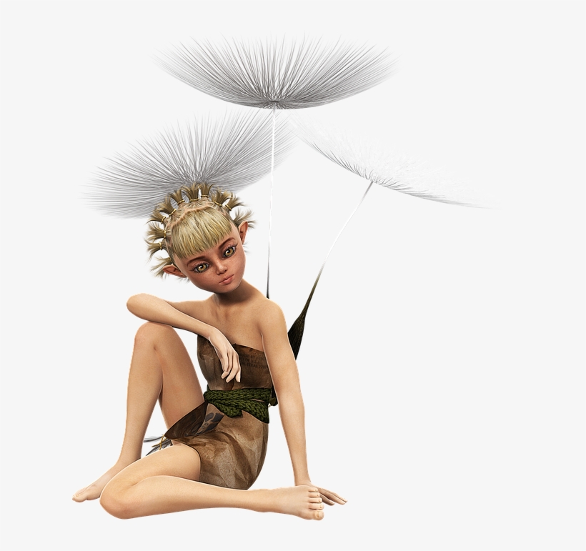 Fee, Girl, Sitting, Pixie, Teen, Dandelion, Clothing - Photo Shoot, transparent png