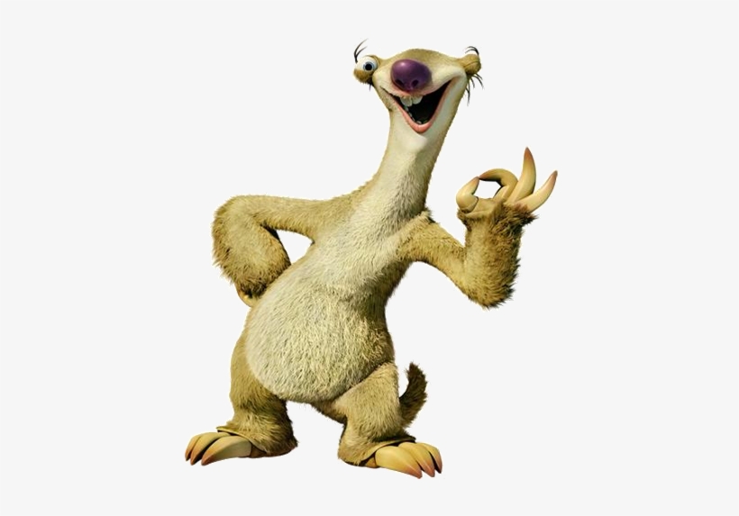 Next - Sid The Sloth - 441x503 PNG Download - PNGkit
