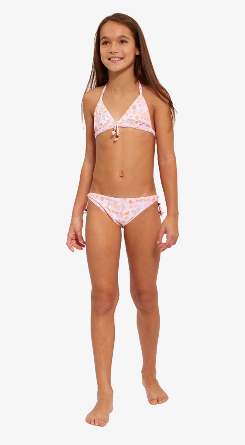 Girls Folk Bikini - Lingerie Top, transparent png