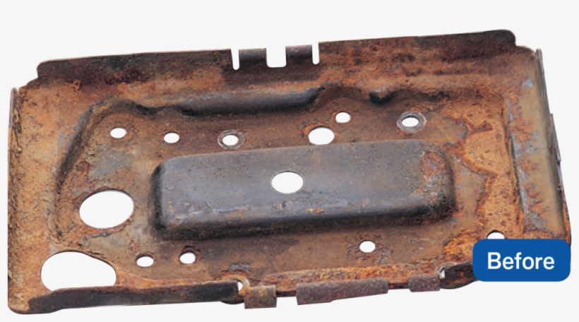 We Have Used An Acid Damaged And Rusty Battery Tray, transparent png
