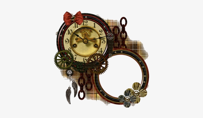 Tube - Vintage Clock Pendant, Clock Necklace, Clock Jewelry,, transparent png