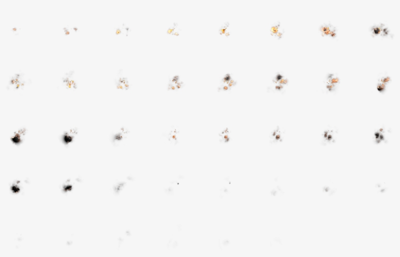 The Goodies - - Pixel Smoke Sprite Sheet, transparent png