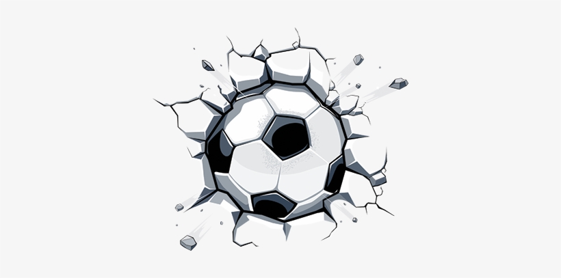 Vinilo 3d Infantil Fútbol - Adesivo De Bola De Futebol, transparent png