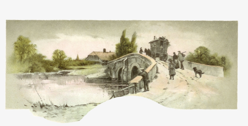 Free Countryside Digital Graphic - Antique Border, transparent png