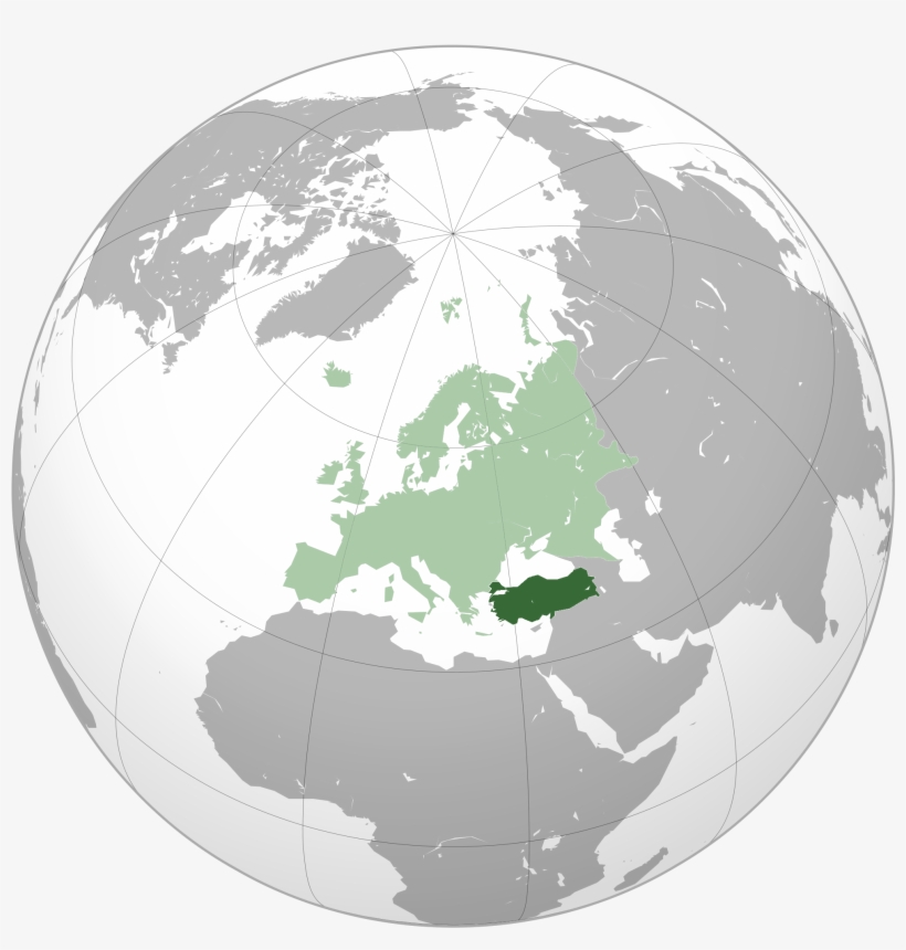 Global Map Of Europe And Turkey - Eu In The World, transparent png