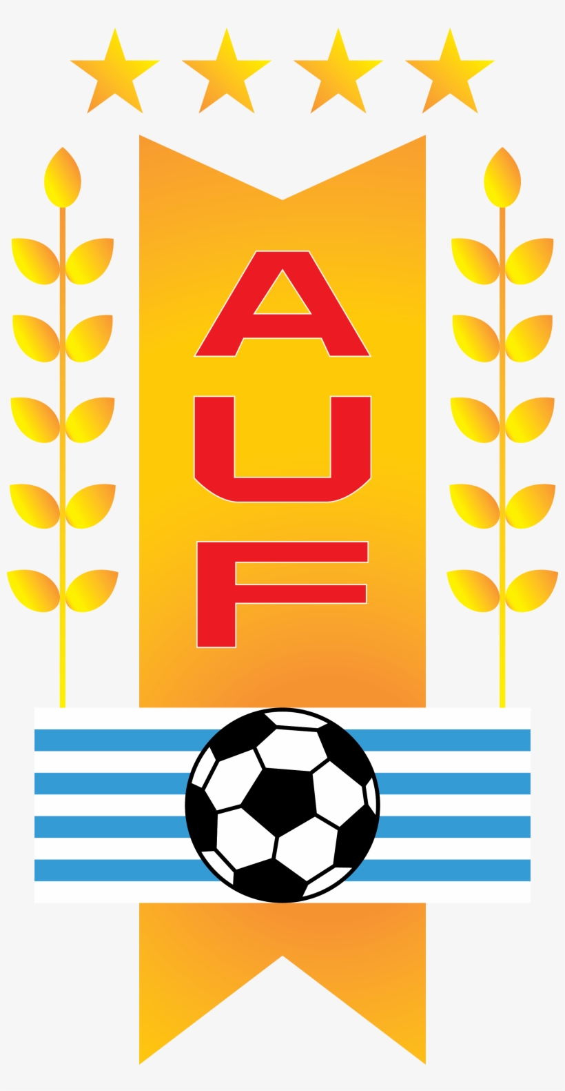 Asociación Uruguaya De Fútbol - Uruguay Football Federation Logo, transparent png