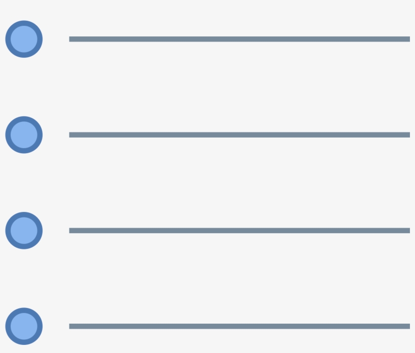 The Icon List Is Four Thick Lines, Stacked On Top Of - News, transparent png