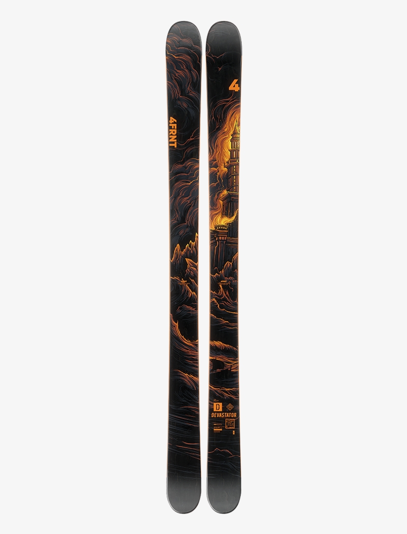 4frnt Devastator Skis 2018-2019 - Ski, transparent png