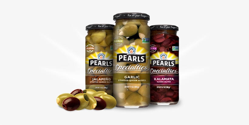 Previous - Pearls Manzanilla Olives, Pimiento Stuffed - 5.75 Oz, transparent png