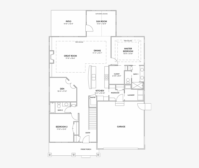 Streamsong Condominiums 1906 Sf Floor Plan - Diagram, transparent png
