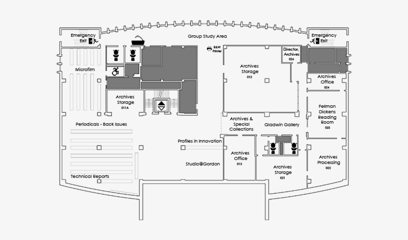 Ground Floor Plan Gordon Library Ground Floor Plan - George C. Gordon Library, transparent png