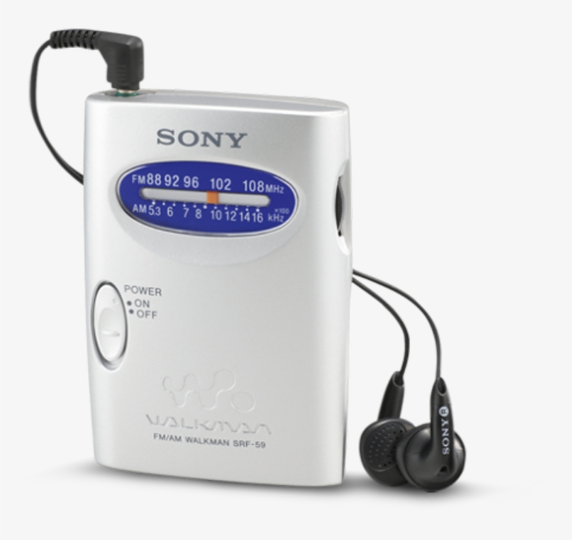 Sony Radio Walkman Srf-59, transparent png