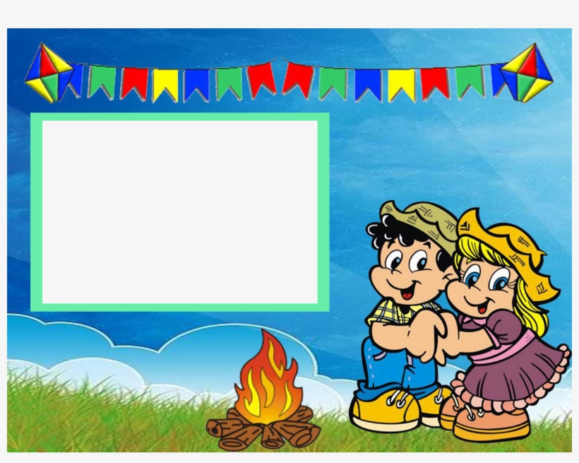 Montagens De Convite De Aniversario Infantil Gratis - Imagens De Molduras De Festa Junina, transparent png