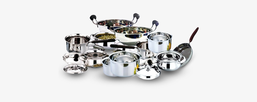 Stainless Steel Utensils - Silver Vessels Images Png, transparent png