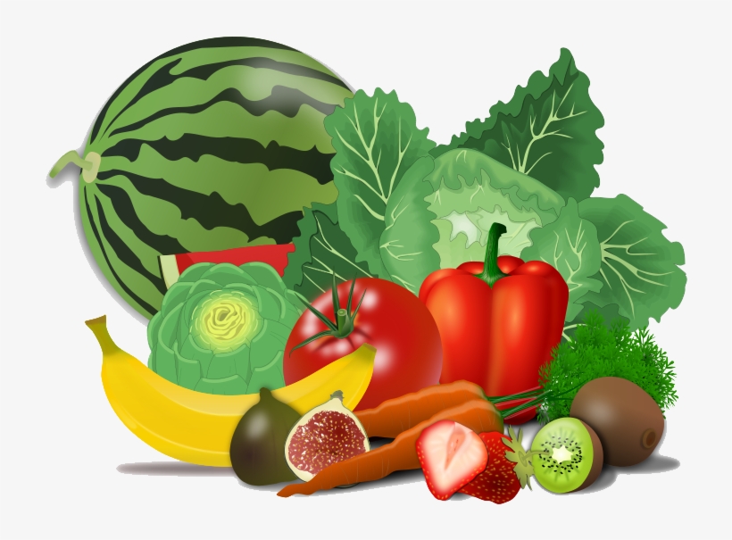 Healthy Food Png Picture - Fruits And Vegetables Shower Curtain, transparent png