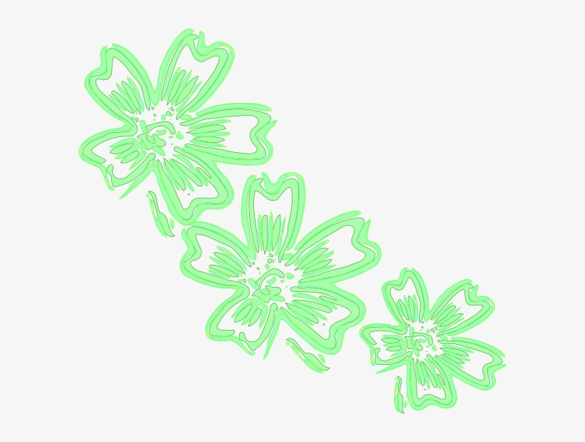 Lighter Green Flowers Clipart Png For Web - Portable Network Graphics, transparent png