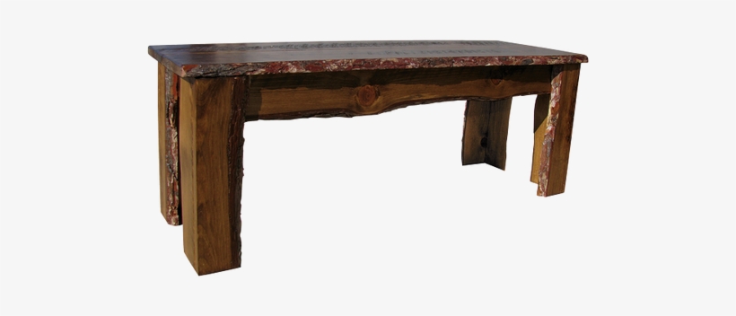 Natural Pine Wood Is Coated With A Sealant - Sawdust City Sawdust 4' Long Rustic Bench Rbn48, transparent png