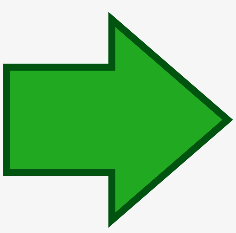 Open - Arrow Green, transparent png