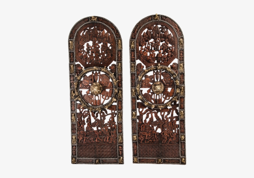 Carved In The Late 20th Century With One Lion Head - Door, transparent png