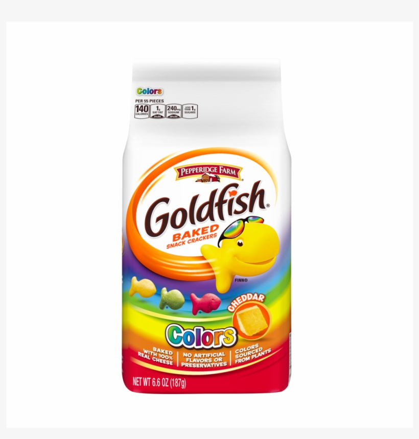 Pepperidge Farm Cheddar Colors Goldfish - Pepperidge Farm Goldfish Colors, transparent png