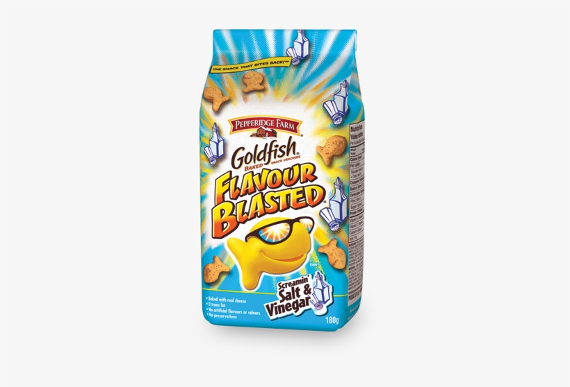 Pepperidge Farm Goldfish, Dorm Food, Junk Food, Goldfish - Goldfish Crackers Salt And Vinegar, transparent png