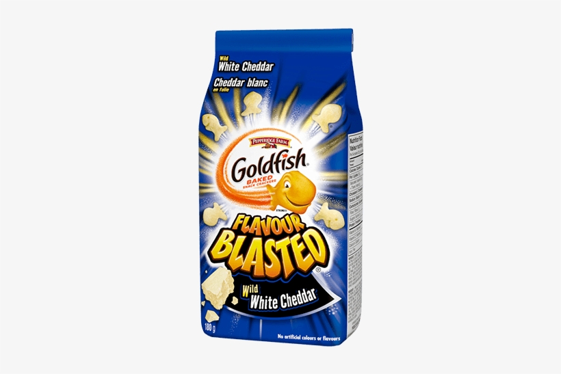 Goldfish® Flavour Blasted® Crackers Wild White Cheddar - Goldfish Flavor Blasted White Cheddar, transparent png