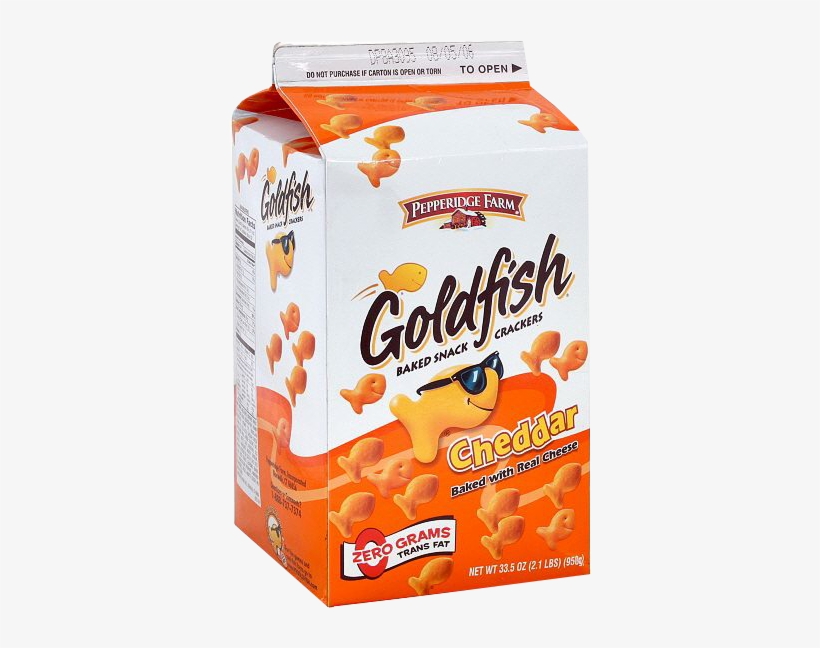 Sn014 - Pepperidge Farm Goldfish Baked Snack Crackers, Cheddar, transparent png