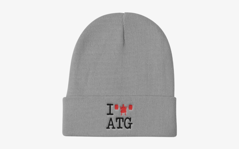 "i Squat Atg" Knit Beanie - Beanie, transparent png