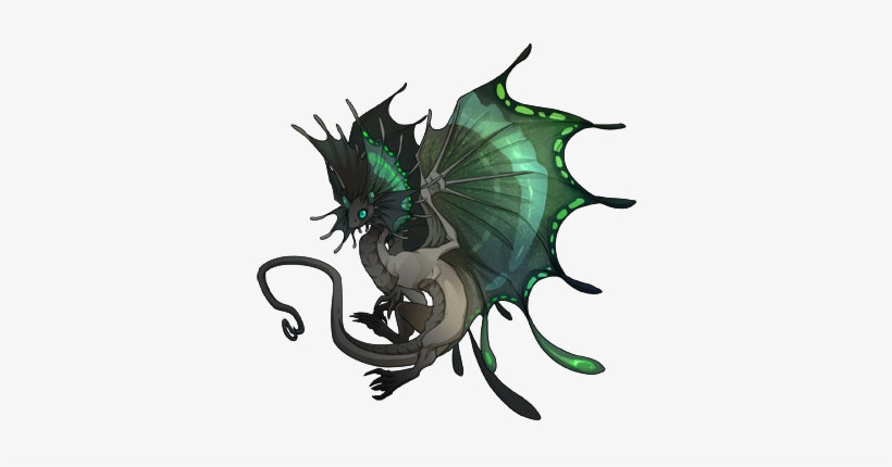 Royal Green Butterfly Skin - Dragon, transparent png
