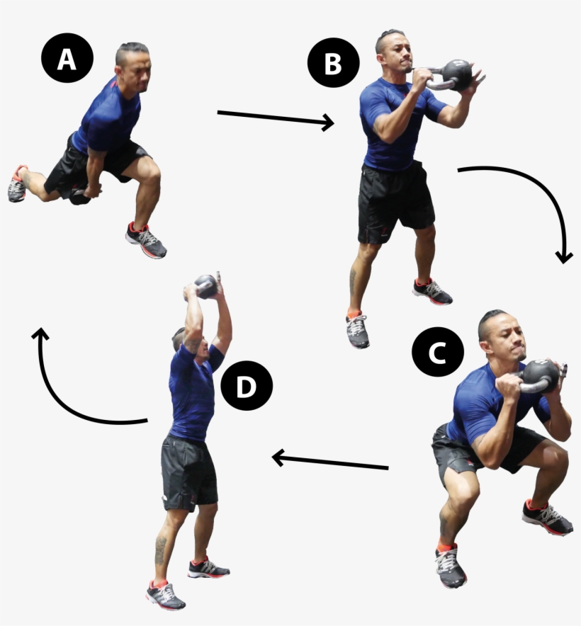 Download Transparent One Arm Kettlebell Swing With Lunges, Squat And Shoulder Shoulder PNGkit