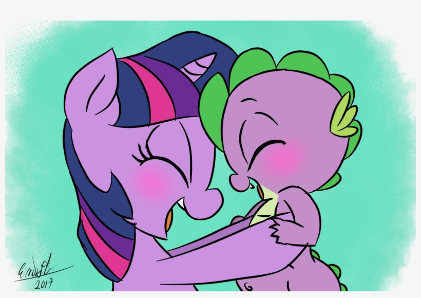 Emositecc, Baby, Baby Spike, Blushing, Bust, Cute, - Mlp Young Twilight And Spike, transparent png