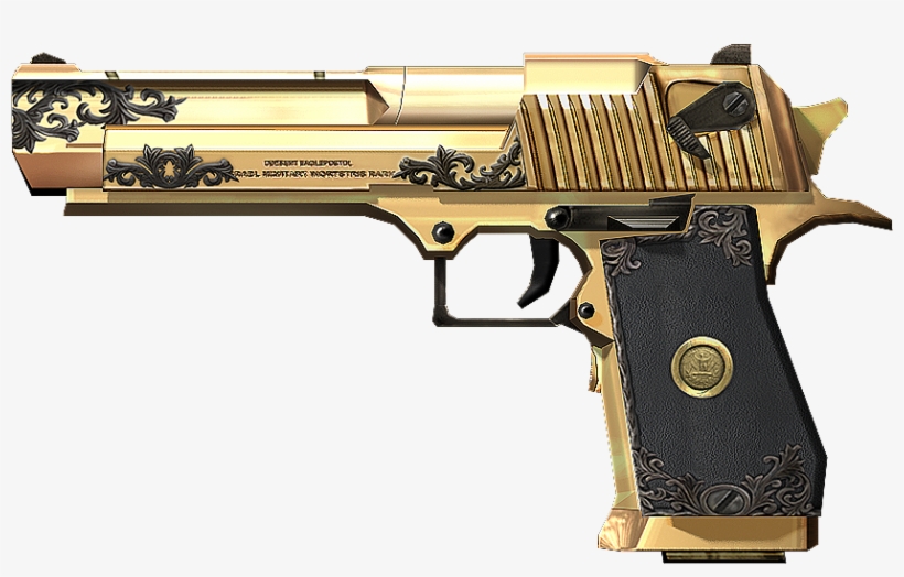 Pistola De Ouro Png - Desert Eagle Ouro Png, transparent png