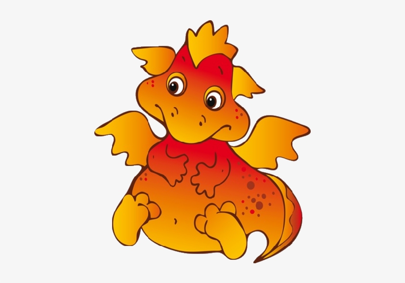 Cute Cartoon Dragons With Flames Clip Art Images Are - Cute Cartoon Transparent Background, transparent png