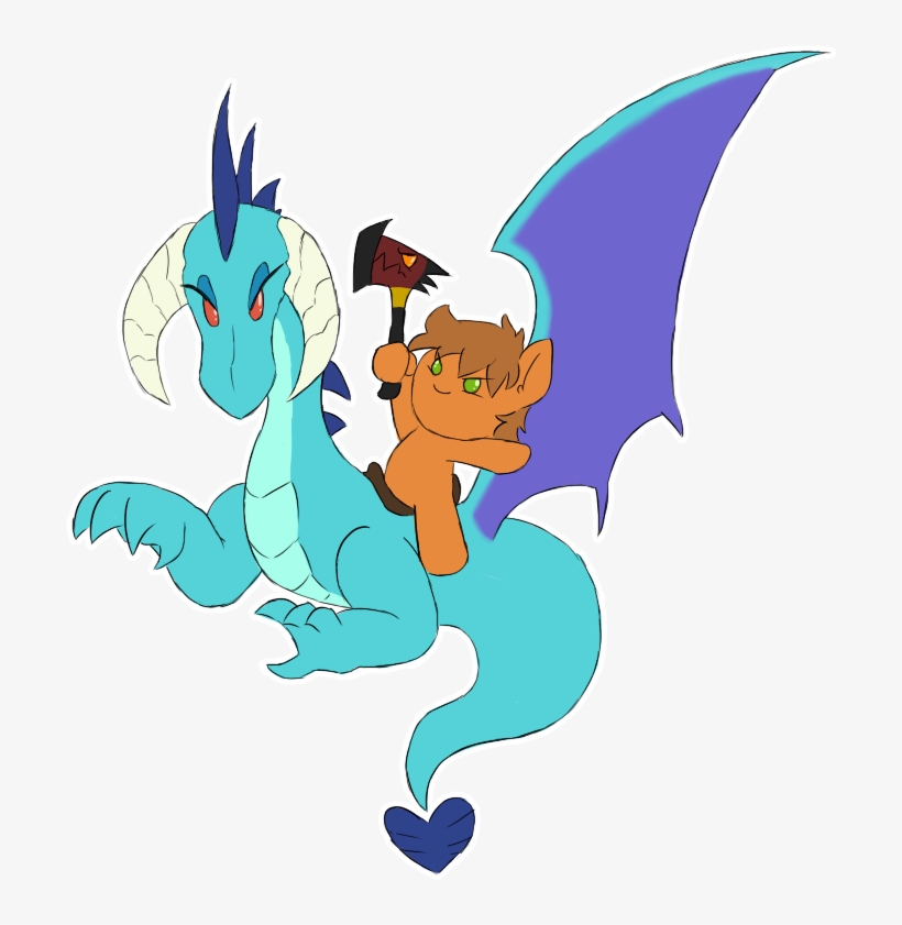 Sanyo2100, Chibi, Cute, Dragon, Earth Pony, Fire Axe, - Cartoon, transparent png