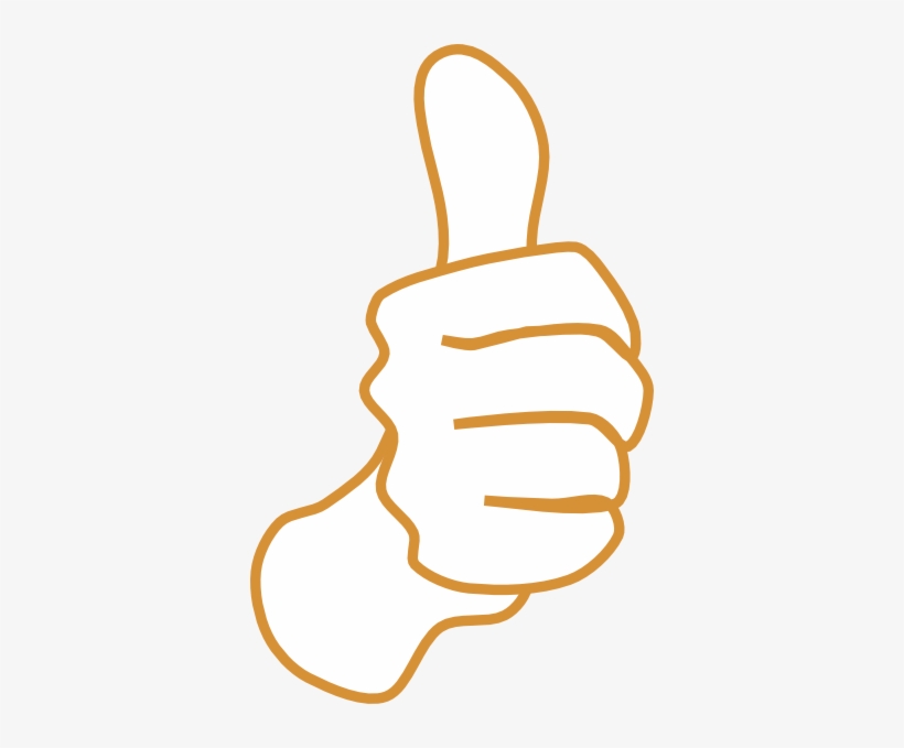 Cartoon Thumbs Up Black Background, transparent png