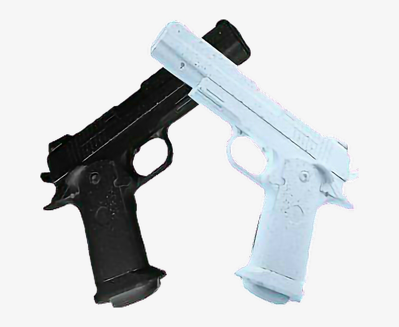 Pistolas Blackandwhite Aesthetic Arms Armas Pistola - Pistol, transparent png