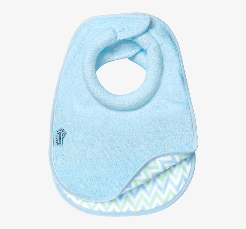 Comfi Neck Bib Blue Product Reversible Design, 2 Pack - Tommee Tippee Milk Feeding Bibs Blue, transparent png