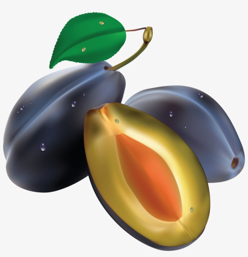 Free Png Plum Png Images Transparent - Set Of 5 Fruits, transparent png