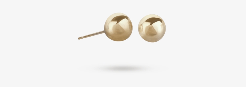 9ct Gold 6mm Ball Stud Earrings - Dyrberg/kern, transparent png