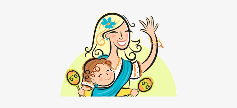 With The Little Ones Snuggled Into Baby Carriers, Moms - Salsa, transparent png
