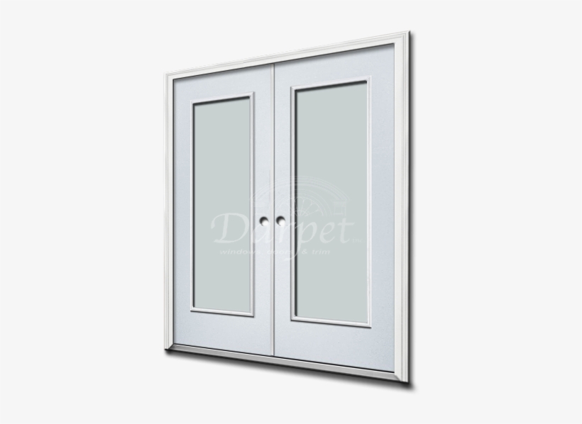1 Lite Clear Glass Steel Exterior Double Door 6-8 - Wood, transparent png